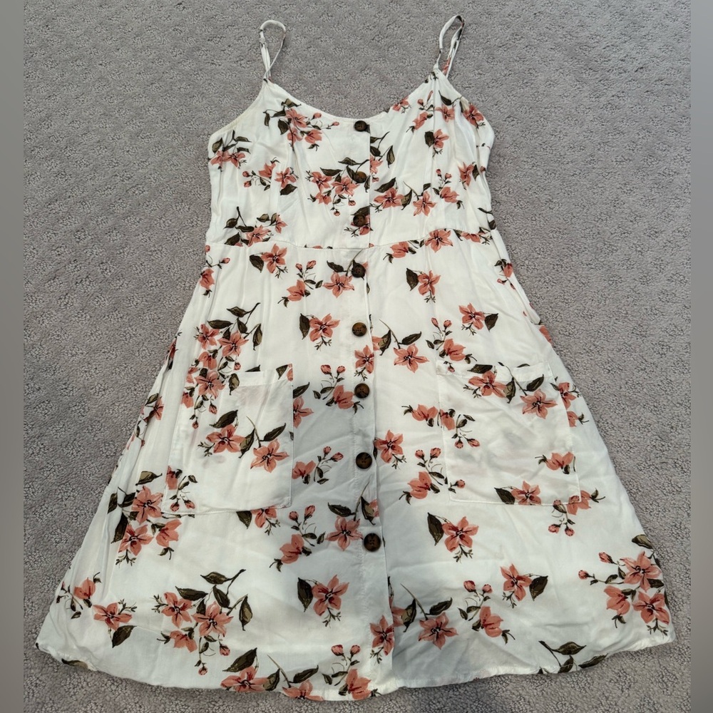 Garage Dress with Pink Floral Pattern